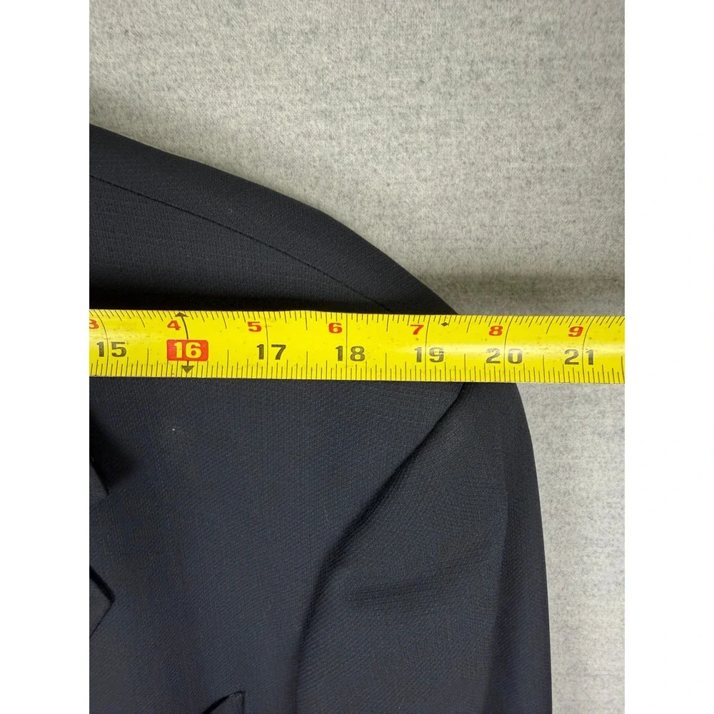 Valentino Uomo Vintage Navy Blue 2‎ Piece Suit 39x31.5 Wool 3 Button Blazer Mens
